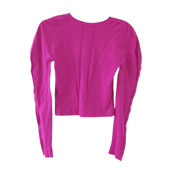 NEW Fabletics Corey Sculpknit Long Sleeve Top Large Very Berry - Picture 5 of 7